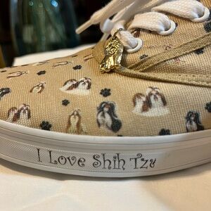 Bradford Exchange Causal Shih Tzu Sneakers.